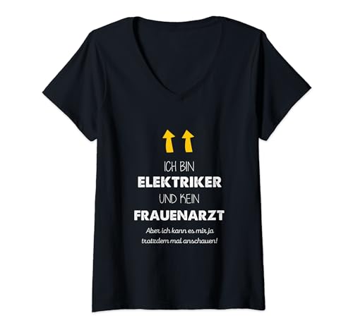 Damen Ich bin Elektriker und kein Frauenarzt lustiges Humor Witzig ...