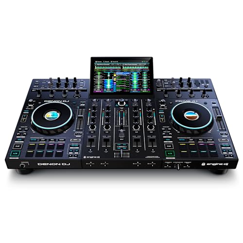 Denon DJ PRIME 4+ Standalone DJ-Controller & Mixer mit 4 Decks, WLA...