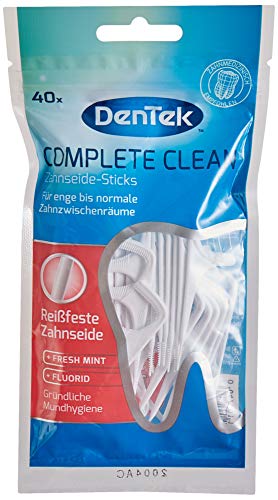 DenTek Complete Clean Zahnseide-Sticks, 40 Stück...