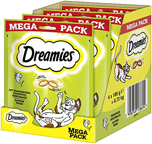 Dreamies Klassiker Katzensnacks mit Thunfisch – Katzenleckerli mi...