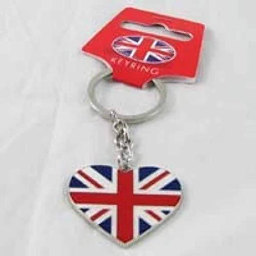 Elgate Products Schlüsselanhänger mit britischer Flagge, Herz-For...