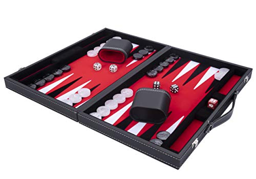 Engelhart - Luxus Backgammon 38 cm - hochwertige Materialien - Kuns...