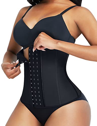 FeelinGirl Damen Korsage mit 9 Stahlknochen Korsett Shapewear Waist...