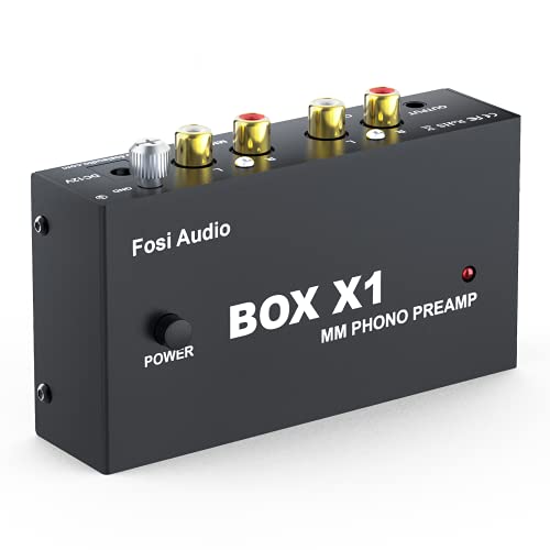 Fosi Audio Box X1 Phono Vorverstärker für MM Plattenspieler Mini ...