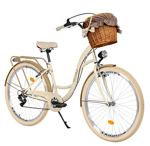 Generic Komfort Fahrrad Citybike Mit Weidenkorb Damenfahrrad Hollan...