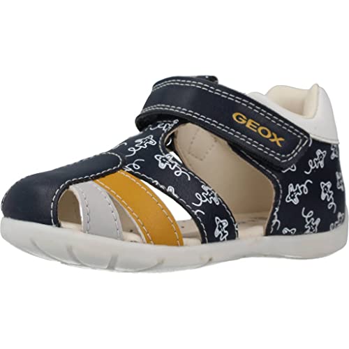 Geox B ELTHAN Boy Sandal,NAVY OCHRE,25 EU...