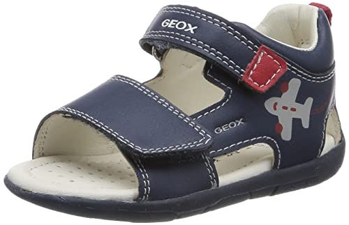 Geox B TAPUZ Boy Sandal, LT Navy RED, 24 EU...