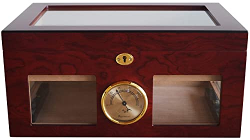 GERMANUS Zigarren Humidor  124 für ca. 125 Zigarren, Braun...