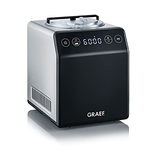Graef Eismaschine IM700EU Edelstahl, mit Cream Control, Timer, Touc...