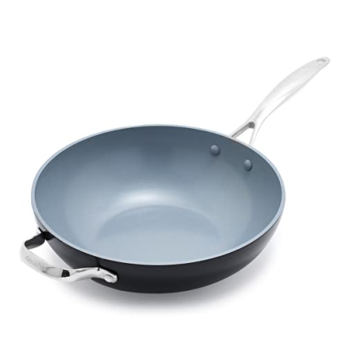 GreenPan Valencia Pro Gesunde Keramik Antihaft 30cm 4,7 Liter Wok, ...