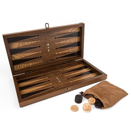 Helena Wood Art, Handgefertigtes Hochwertiges Backgammon Spiel aus ...