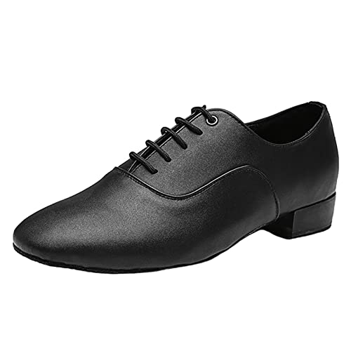 Herren Tanzschuhe Vollsohle Leder Latin Modern Oxford Schuhe Weiche...