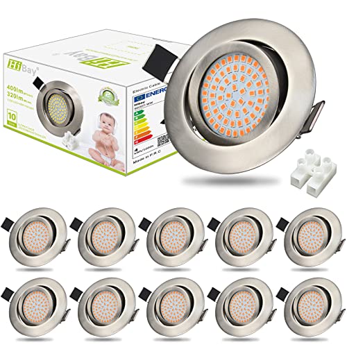 HiBay Flach LED Einbaustrahler 230V Spots Schwenkbar 3,5W Einbauspo...