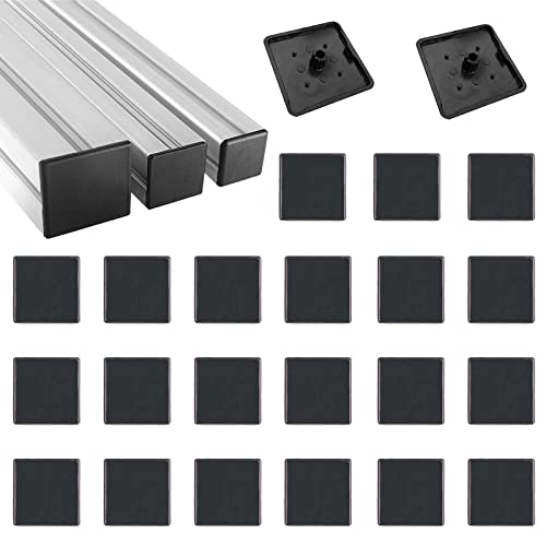 HJYZY 35 Stück Endkappen 30x30mm Abdeckkappen für Aluminium Konst...