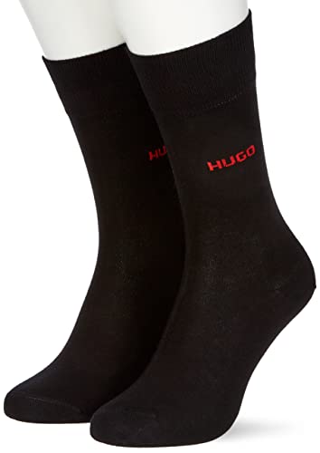 HUGO Herren 2p Uni Cc Herrensocken, New - Black1, 43-46 EU...