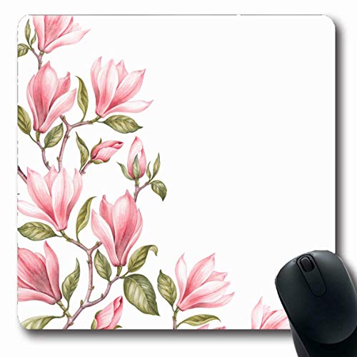 Jamron Mousepad OblongColor Bouquet Magnolie Japan Rosa Weiß Einla...