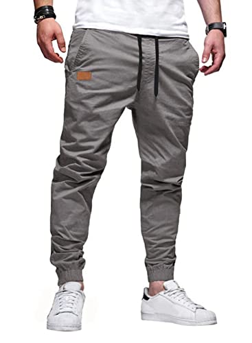 JMIERR Cargohose Herren Jogginghose Herren Baumwolle Casual Freizei...