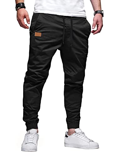 JMIERR Herren Hose Chino Cargo Hose Jogginghose Herren Baumwolle Sp...