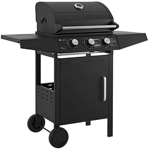 Juskys BBQ Gasgrill Louisiana 3 Brenner 8,1 kW - Gas Grillwagen ink...