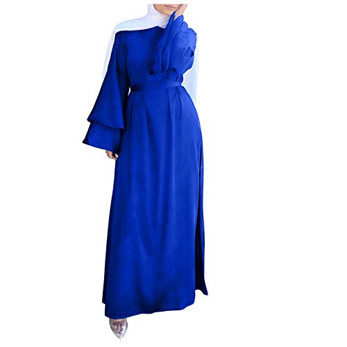 Kavitoz Abaya Damen Muslim Strickjacke Abaya Mantel Muslimische Isl...