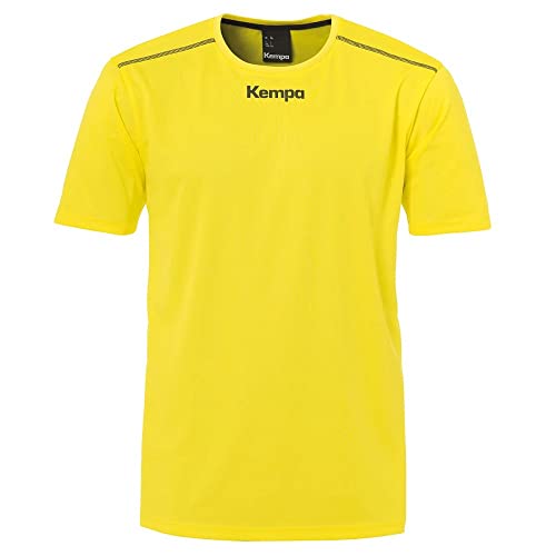 Kempa Herren Poly T-Shirt, limonengelb, 3XL...