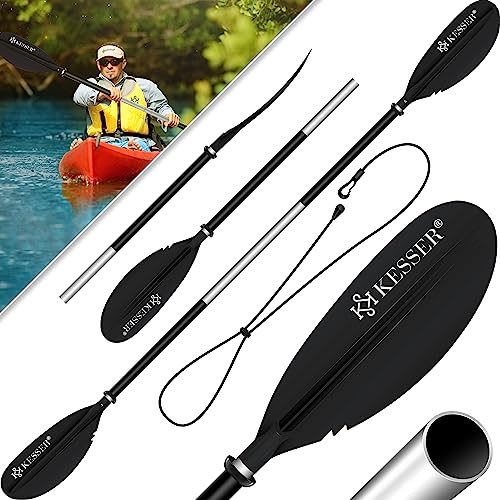 KESSER Paddle Doppelpaddel - 4-teilig für Kanu Kayak SUP Stand-U...