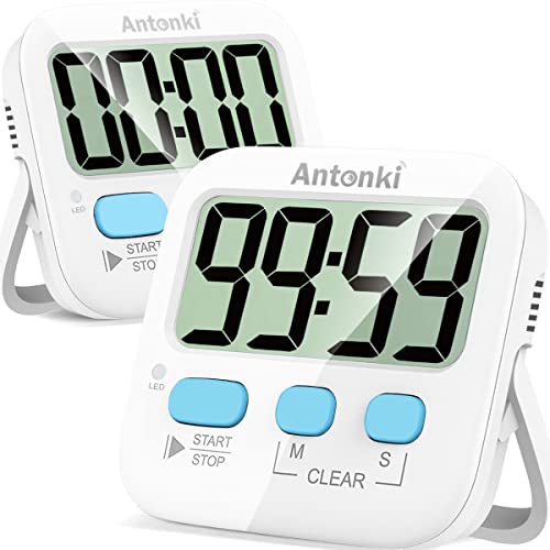 Küchentimer, 2 Stück Timer, Timer für Kinder, Digitaler Timer zu...