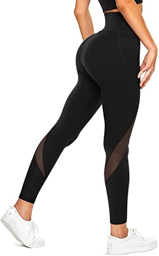 KUMAYES Damen Sports Leggings Hohe Taille Lange Sporthose Sportlegg...