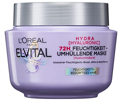 L Oréal Paris Elvital feuchtigkeitsspendende Haarmaske für glänz...