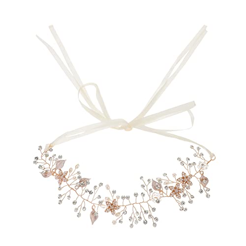 LALAFINA 5Pcs Blumenblattbrauthautstirnband Braut Kopfbedeckungen f...