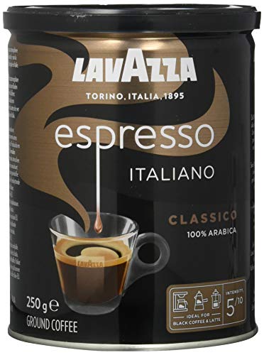 Lavazza, Espresso Italiano Classico, Gemahlener Kaffee, mit Blumige...