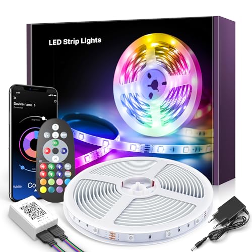 LED Strip 30m,Bluetooth LED Streifen,RGB Farbwechsel LED Lichterket...