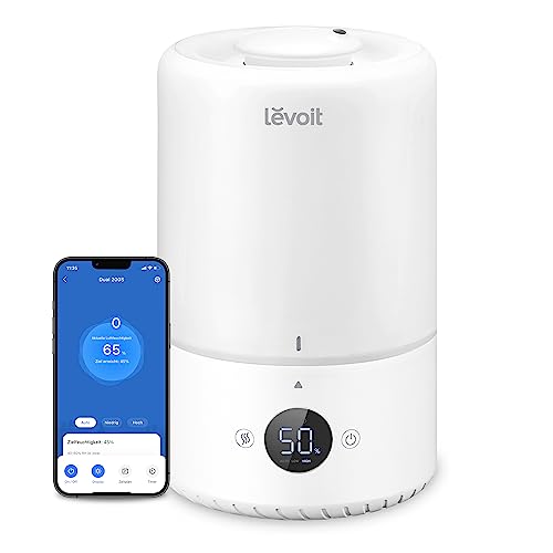 LEVOIT 3L Top Fill Luftbefeuchter, 360° Drehbare Düse Cool Mist H...