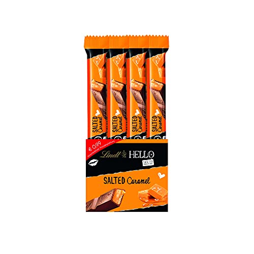 Lindt Schokolade HELLO Sticks Salted Caramel | 24 x 39 g Riegel | V...