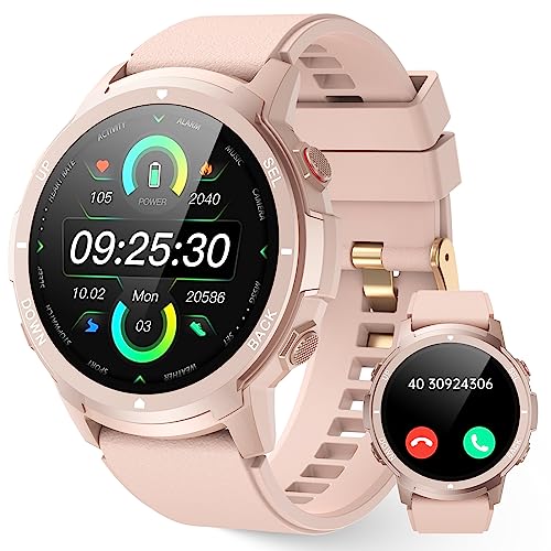 LLKBOHA Smartwatch Damen, 1,39 Zoll Touchscreen mit Telefonfunktion...