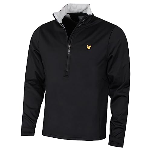 Lyle & Scott Herren Windjammers Golfpullover - Jet Schwarz - XL...