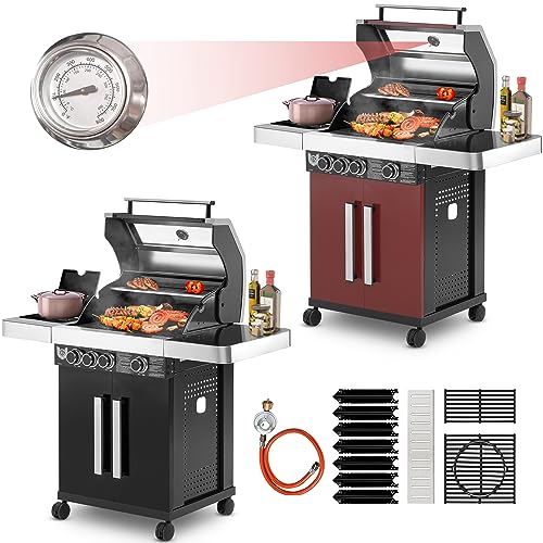 MAXXUS Gasgrill BBQ Chief 6.0 - 3 Brenner +1 Seitenbrenner, Edelsta...