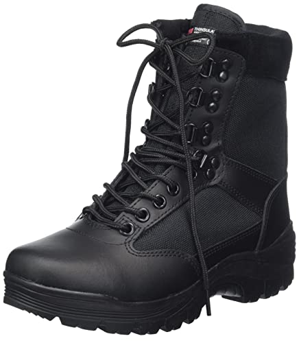 Mil-Tec Herren Tactical Boot M.ykk Zipper Wanderstiefel, Schwarz, 4...