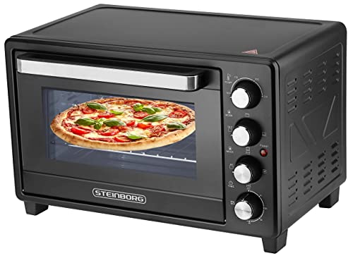 Mini Backofen 35 Liter | 1600 Watt | Pizzaofen | Innenbeleuchtung |...