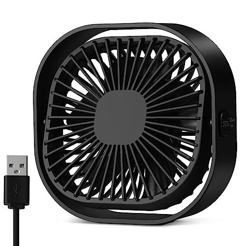 Mini Ventilator USB Leise Klein,Kleiner Leiser Tischventilator Sehr...