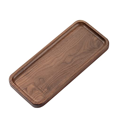 muso wood Tablett Serviertablett aus Walnussholz - deko holz Tablet...