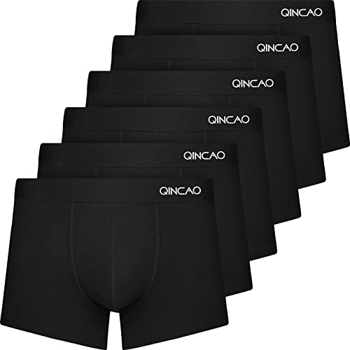 QINCAO Boxershorts Herren 6er Pack Männer Unterwäsche Unterhosen ...