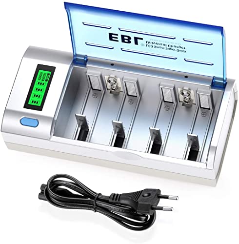 EBL 906 Akku Ladegerät LCD Batterie Ladegerät für AA AAA C D 9V ...