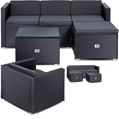 KESSER Polyrattan Lounge Aruba - Gartenlounge für 4-5 Personen G...