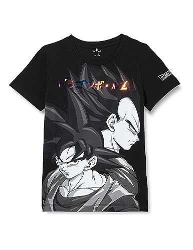 NAME IT Jungen NKMJOHAN Dragonball SS TOP VDE T-Shirt, Black, 134 1...