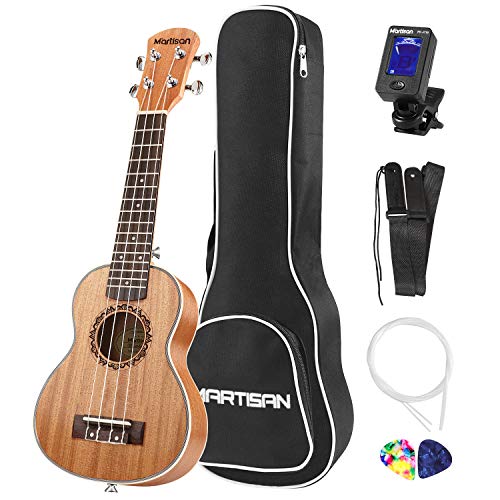 NEUMA MARTISAN Sopran-Ukulele Mahagoni, 21 Zoll, professionelle Uku...