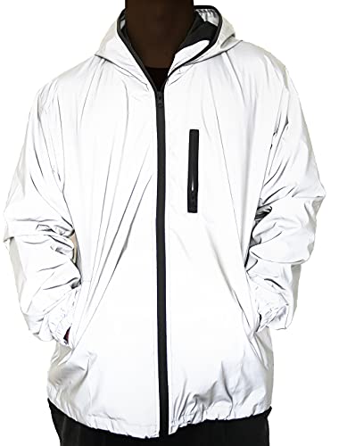 NewL 360 Reflektierende Herrenjacke Unisex Full Reflective Jacke La...