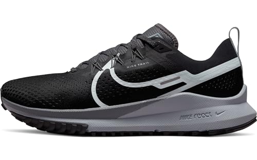 Nike Herren React Pegasus Trail 4 Sneaker, Black Aura-Dark Grey-Wol...