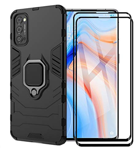 NOVAGO [Pack] Kompatibel mit Oppo Reno 4 Pro 5G - Schutzhülle mit ...