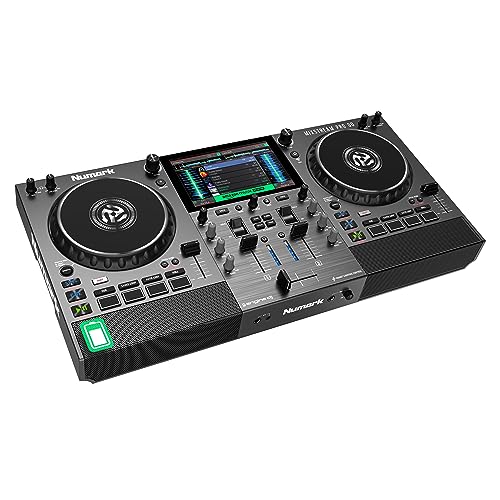 Numark Mixstream Pro Go - Standalone DJ-Controller mit Akku, DJ-Mix...